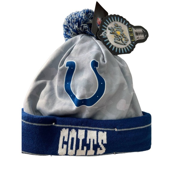 "Indianapolis Colts Light-Up Beanie - Adult's NFL" - Picture 2 of 3